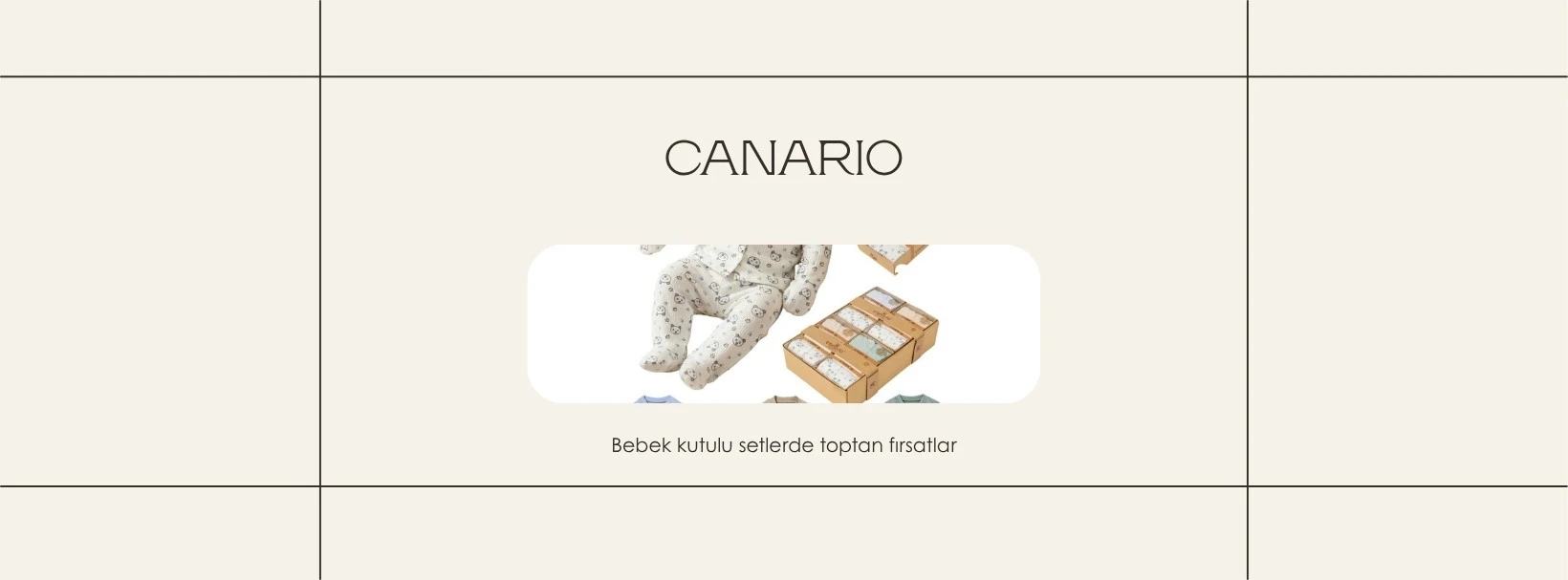 CANARİO — ayı baskılı bebek seti koleksiyonu, toptan fiyatlarla