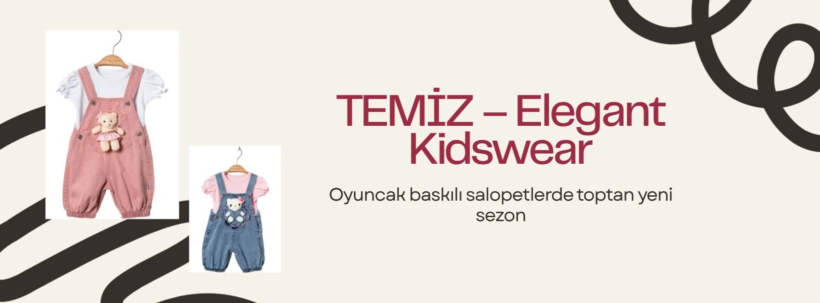 TEMİZ — oyuncak baskılı salopetlerde toptan yeni sezon