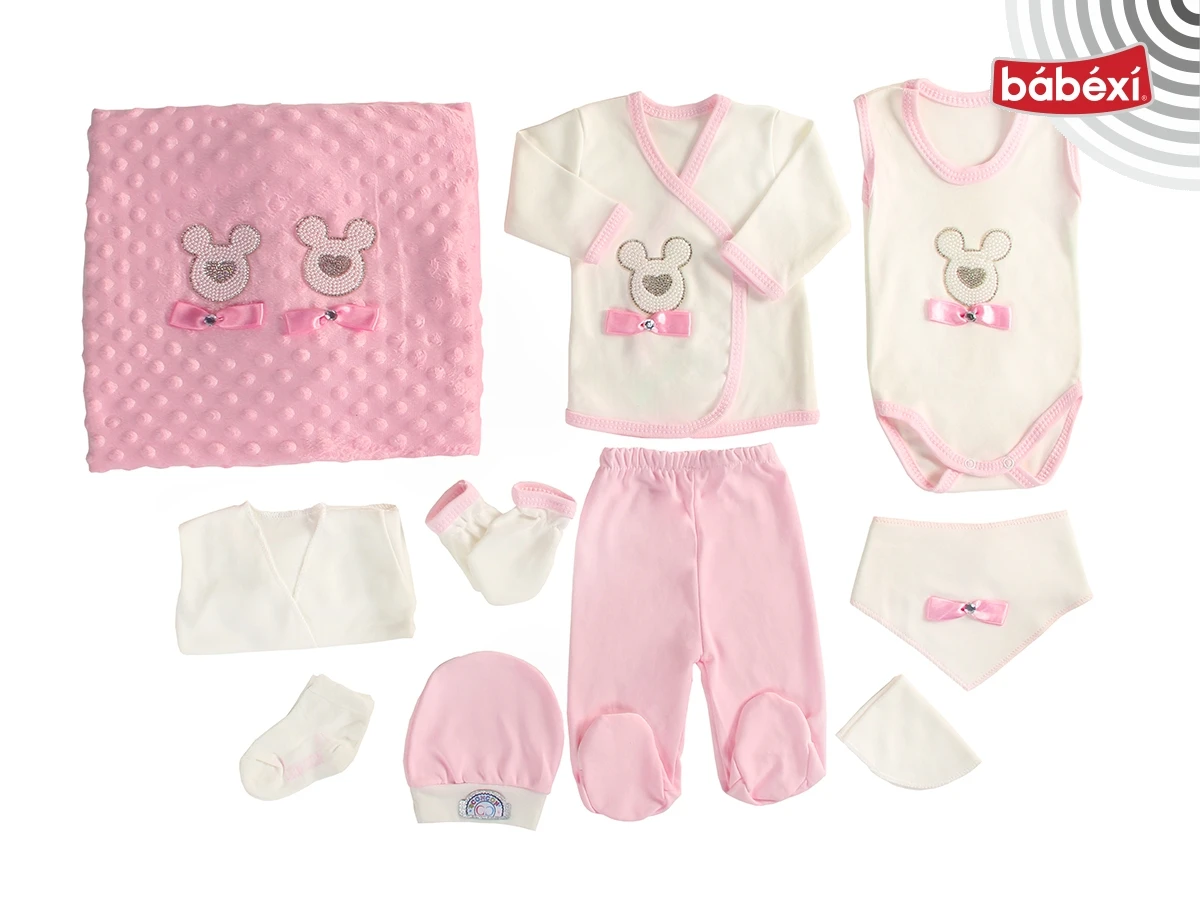 10-Piece Mickey Print Rhinestone Set