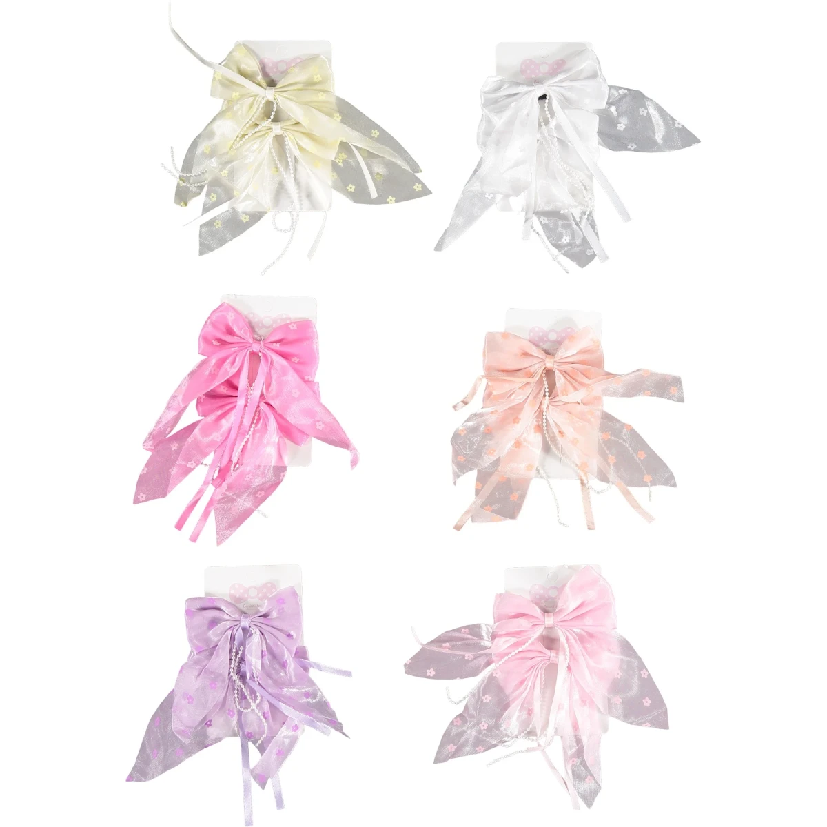 Bow Hair Clips 2-Pack 1M-16Y
