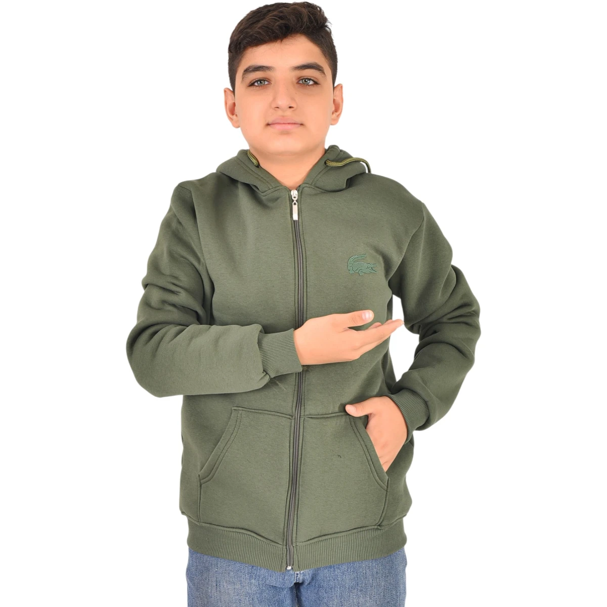 3 İplik Fermuarlı Mont