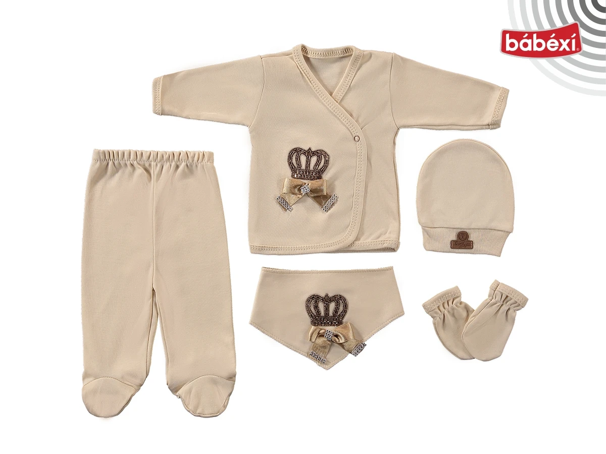 5'li Organik Lüks Taşlı Set