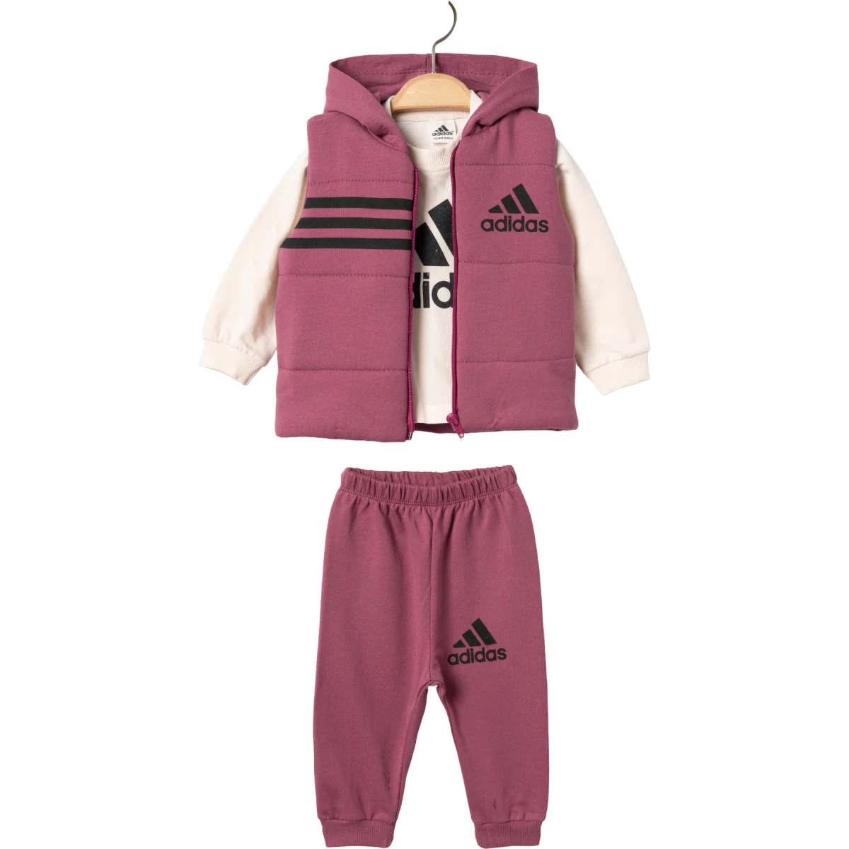 Adidas 3lü Yelekli Kız Takım