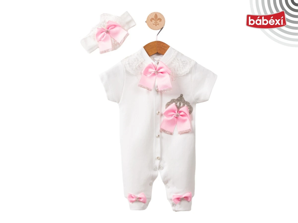 Amore Baby Kısa Tulum Kız Kraliçe Pembe