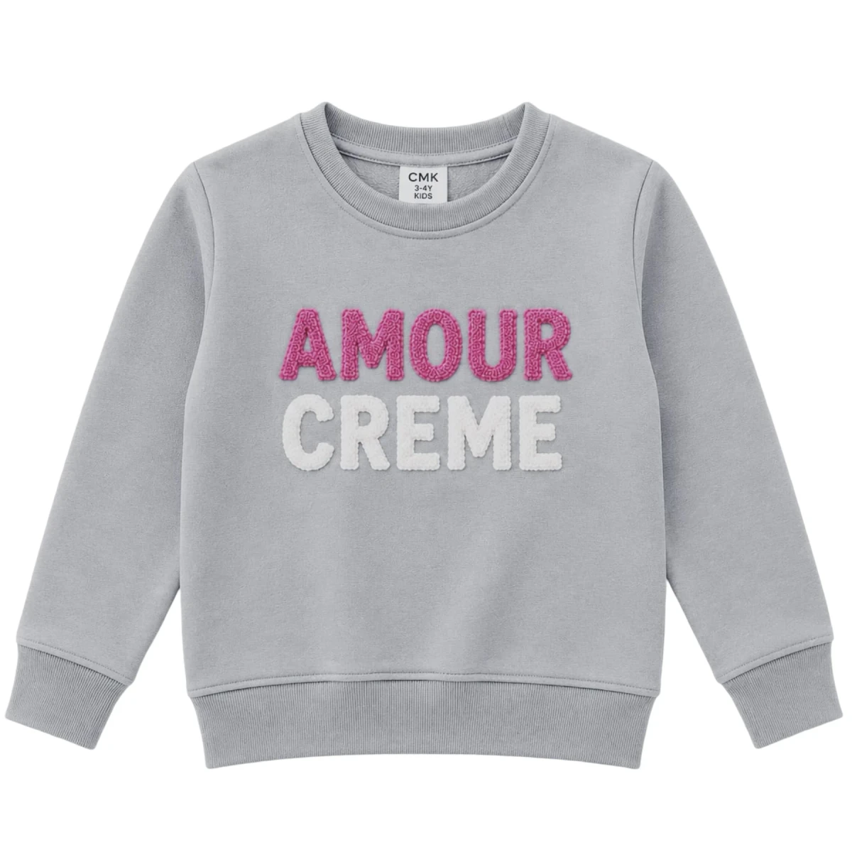 Amour Creme Nakışlı Sweat