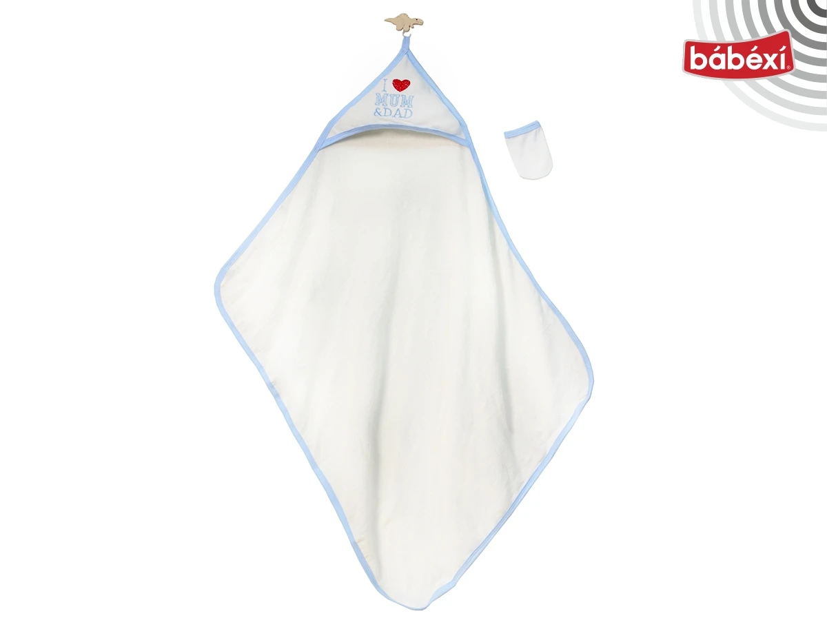 Anne Baba Yazılı Nakışlı Bebek Havlusu