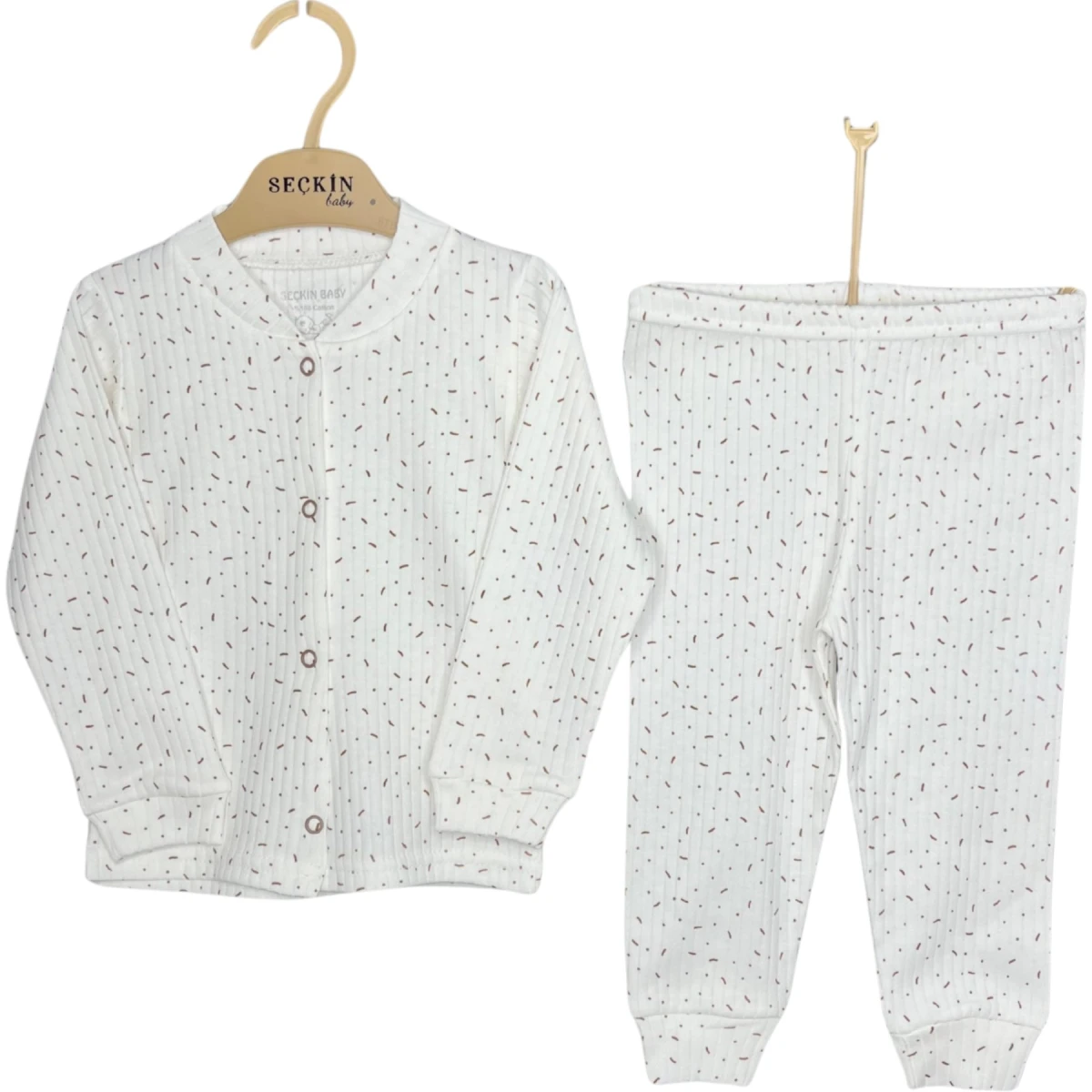 Aporlu Çıtçıtlı Pijama Çubuk