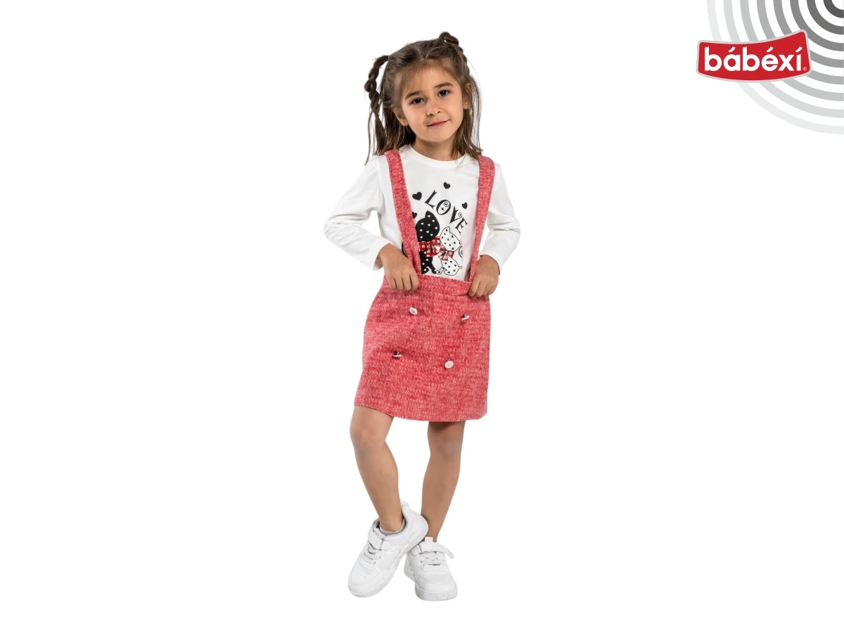 Strap with Skirt Bodysuit-Style Set