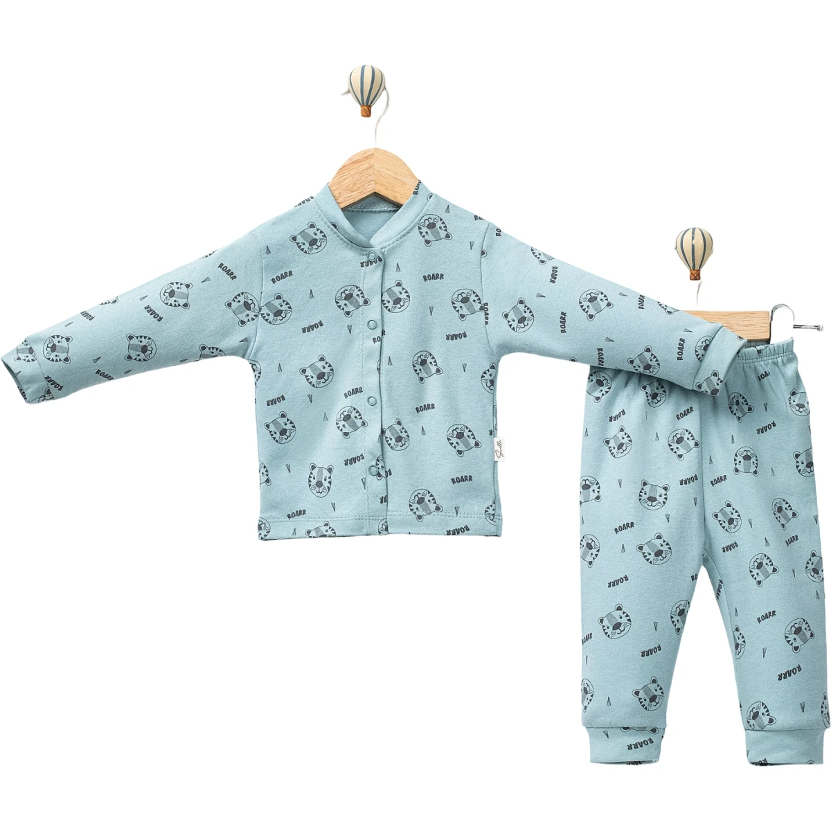 Lion Print Front Snap Set
