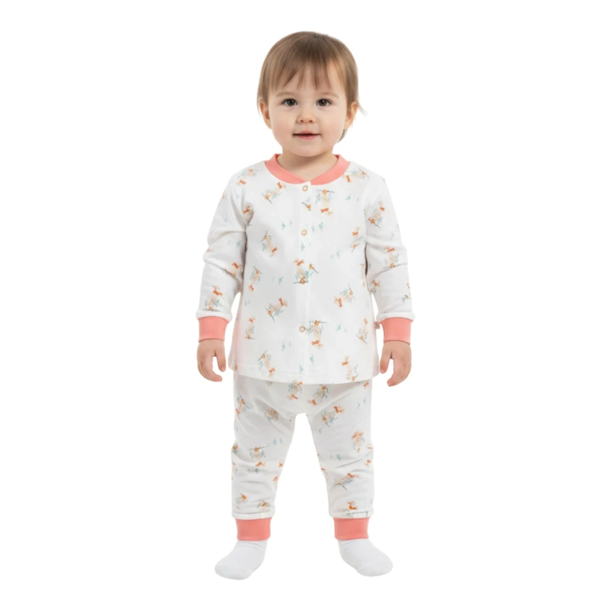 Ayakçı Ördek Çıtçıtlı Pijama