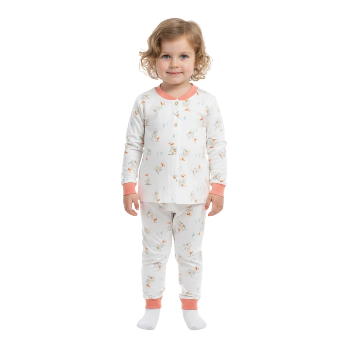 Ayakçı Ördek Çıtçıtlı Pijama