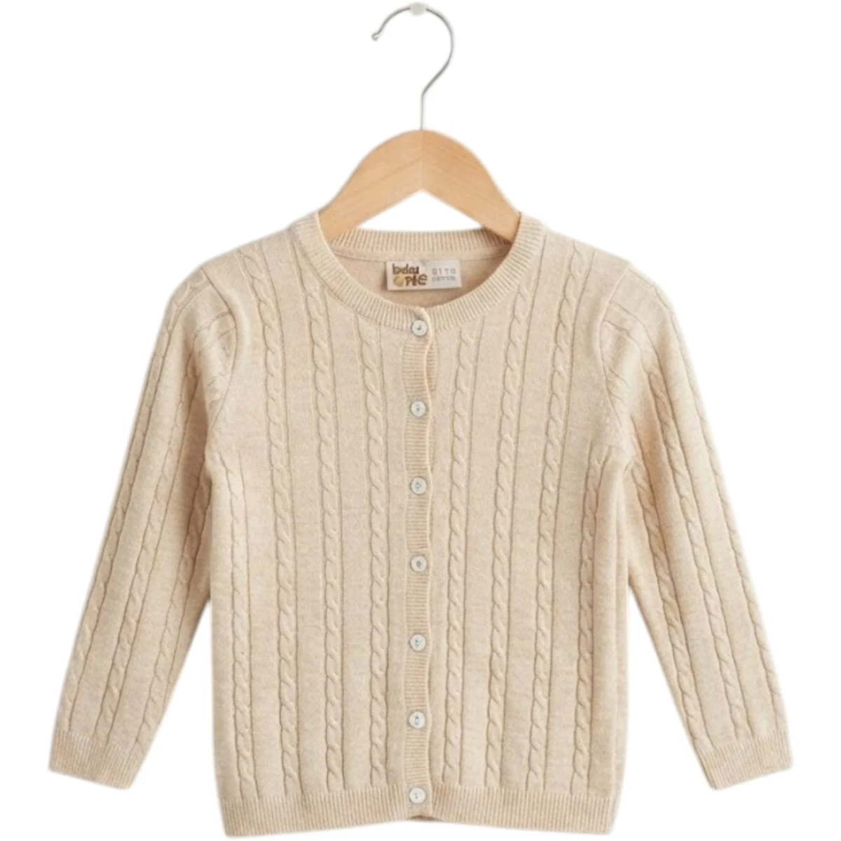 Baby One Braid-Knit Cardigan