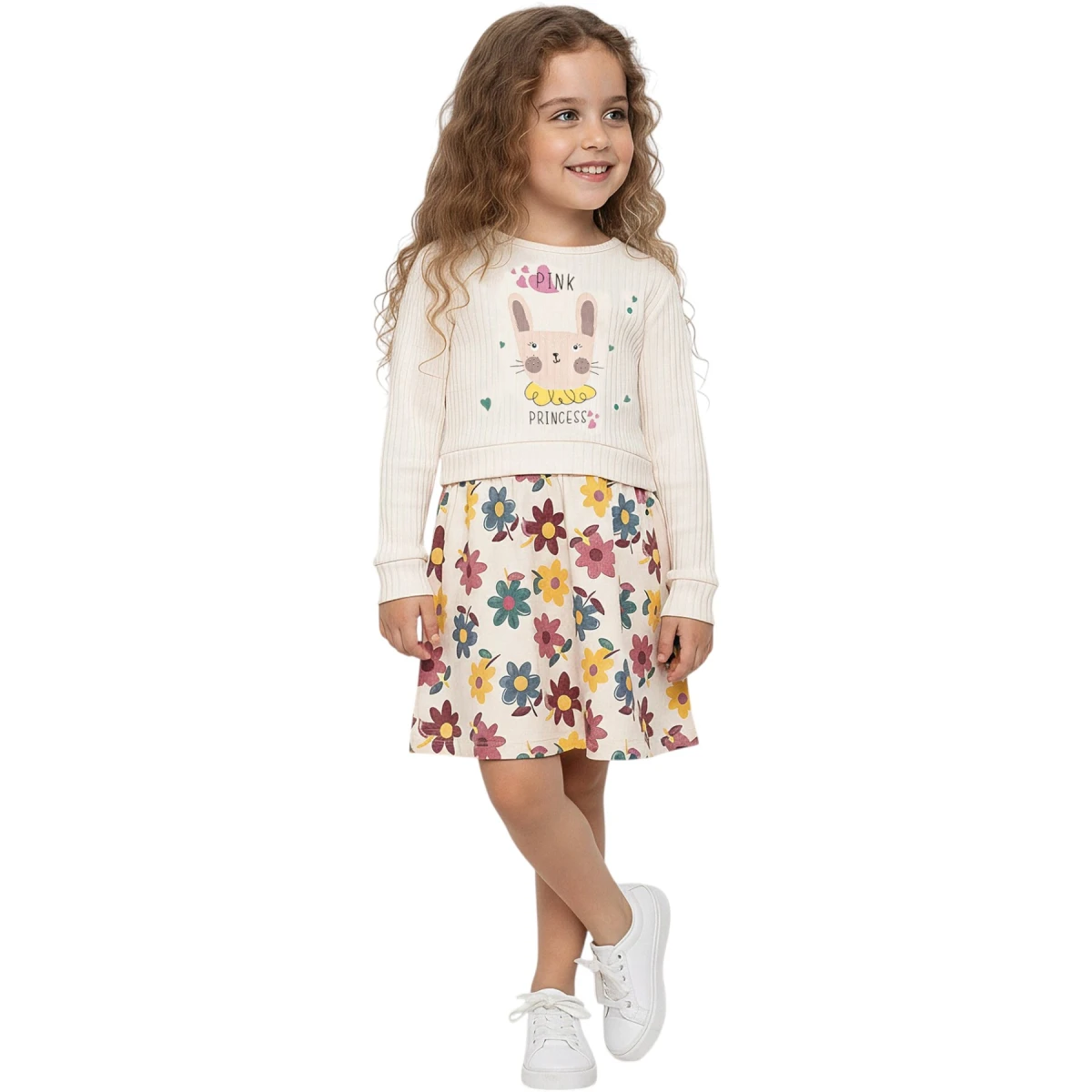 Baskılı Çiçek Desenli Elbise