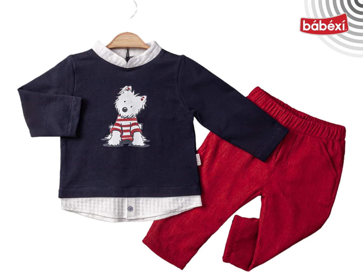 Baskılı Yaka Detaylı Sweatshirt Takımı
