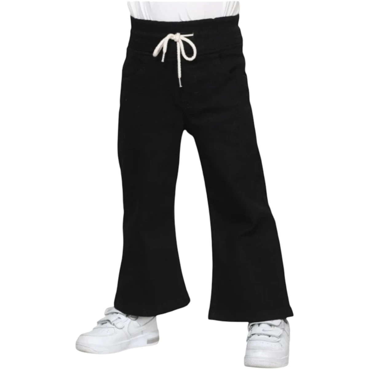 Denim Elastane Black Pants