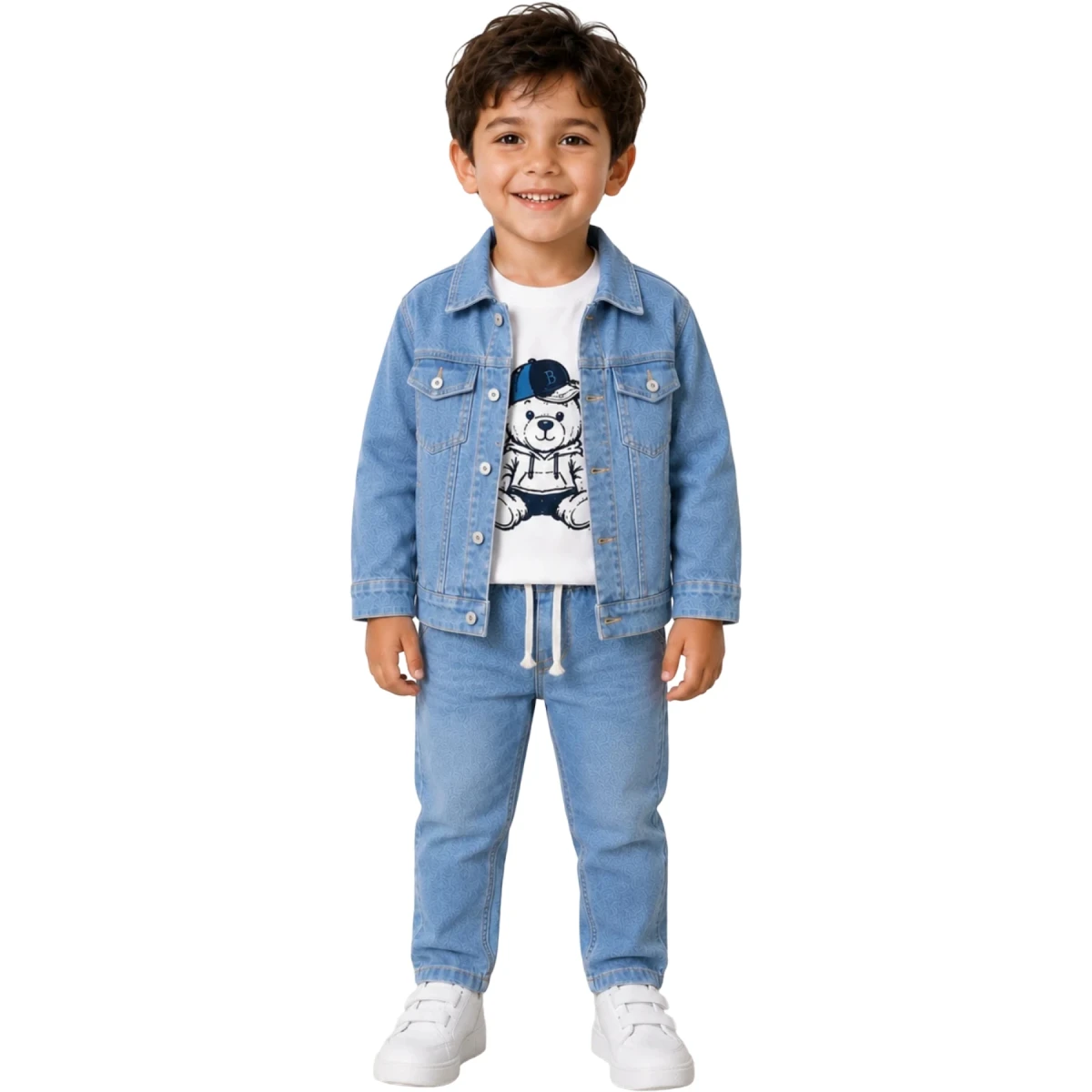 Baby Tricot 3-Piece Set Ice Blue