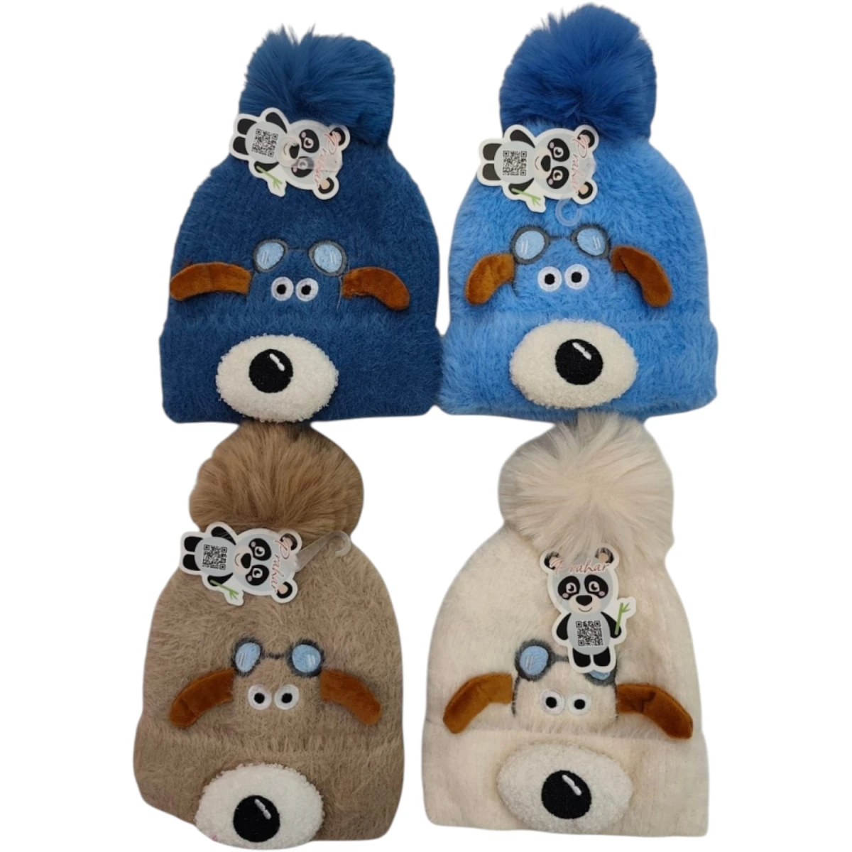 Bebek Göz Figürlü Soft Bere