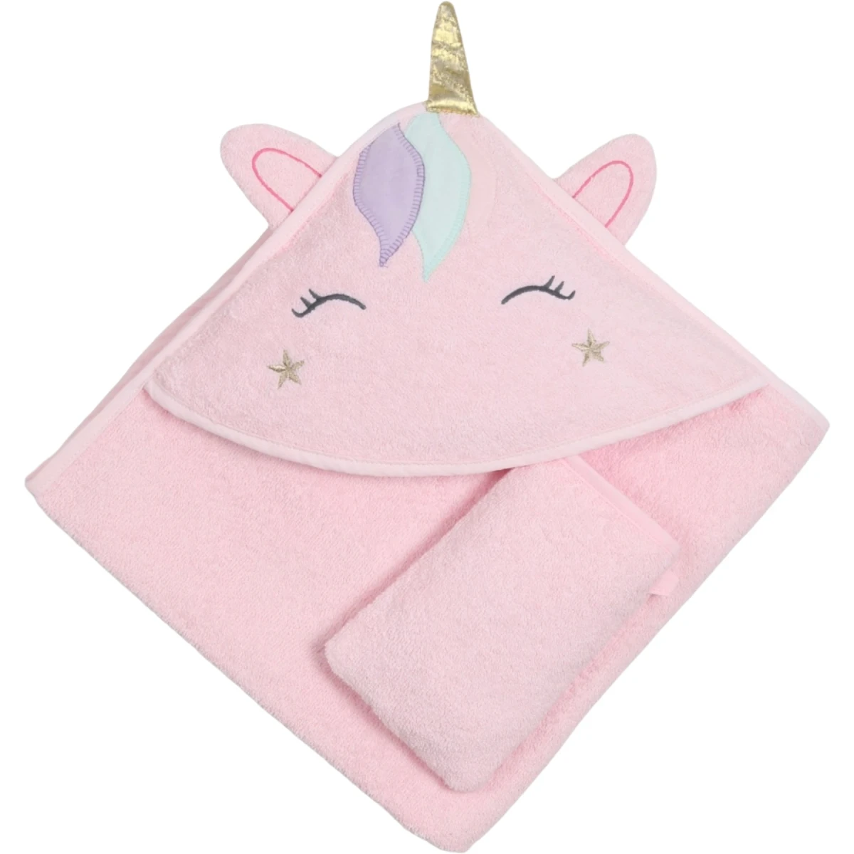 Hooded Baby Towel Unicorn 6M