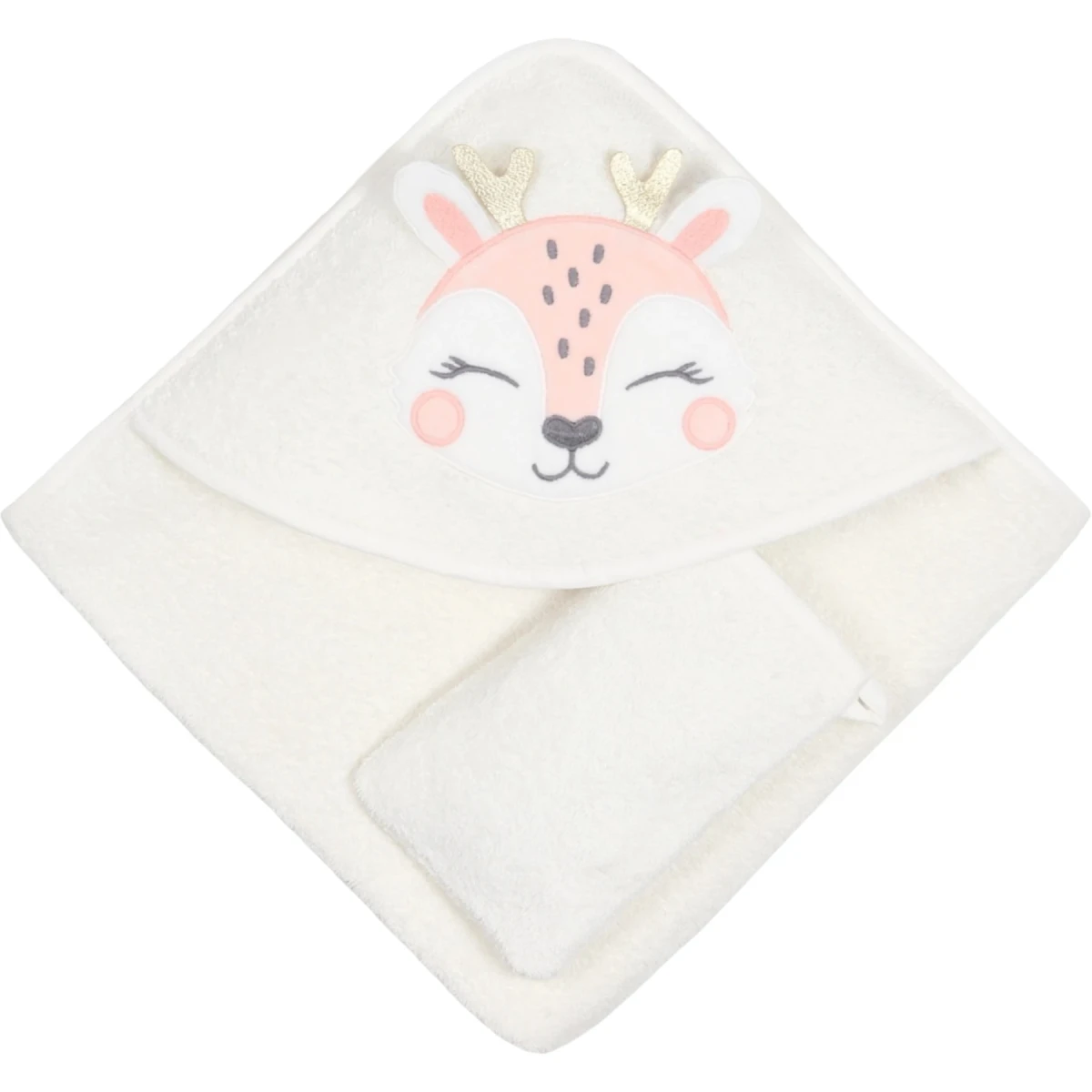 Hooded Baby Towel Gazelle 6M