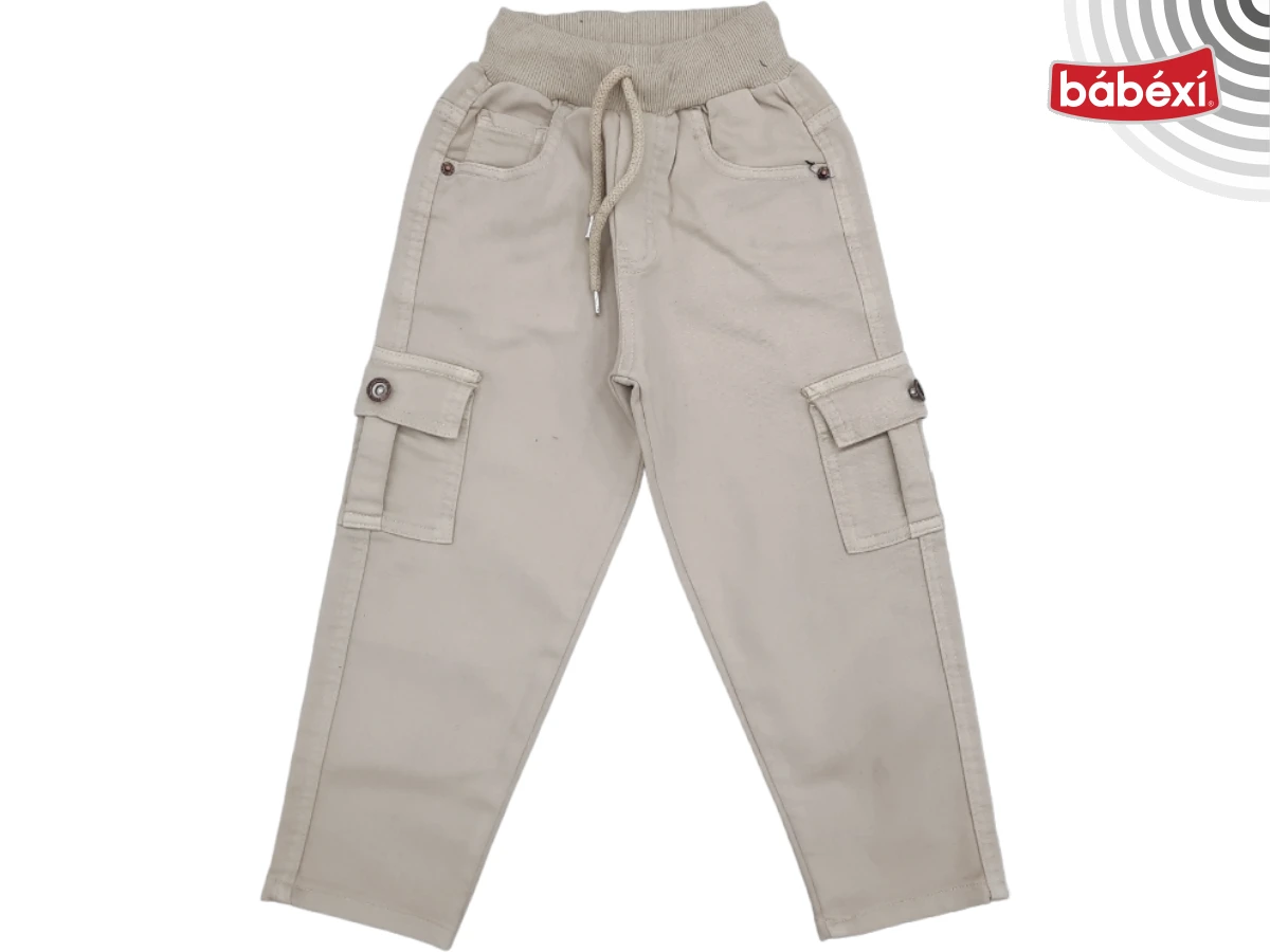 Bej Keten Pantolon