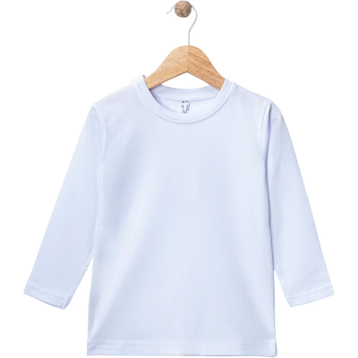 Beyaz Süprem Uzun Kollu Sweatshirt