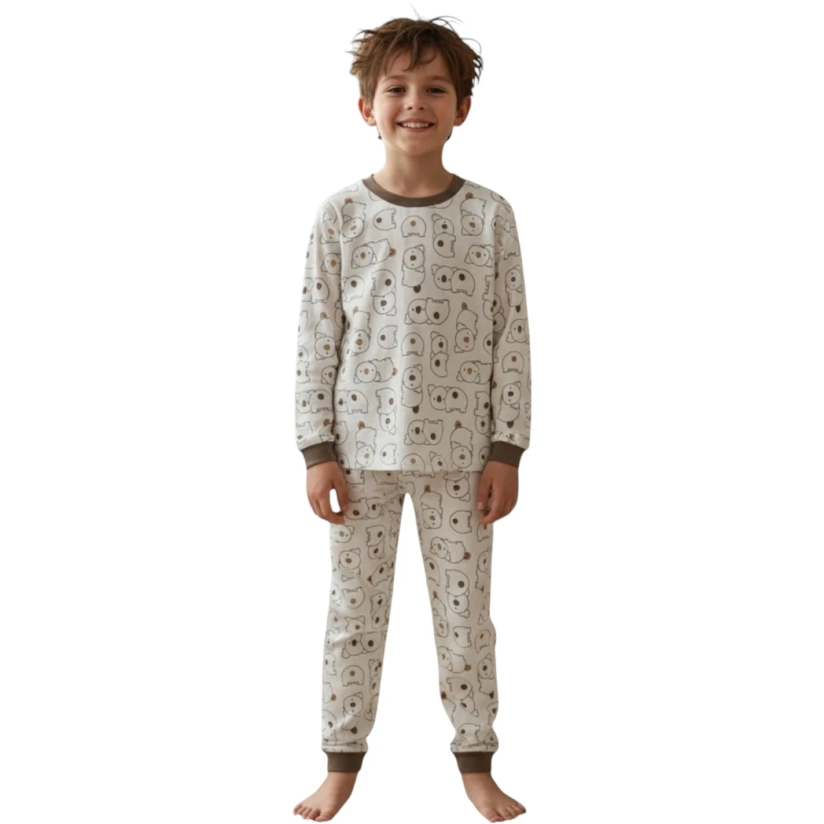 Bisiklet Pijama Takımı Çizgi Koala