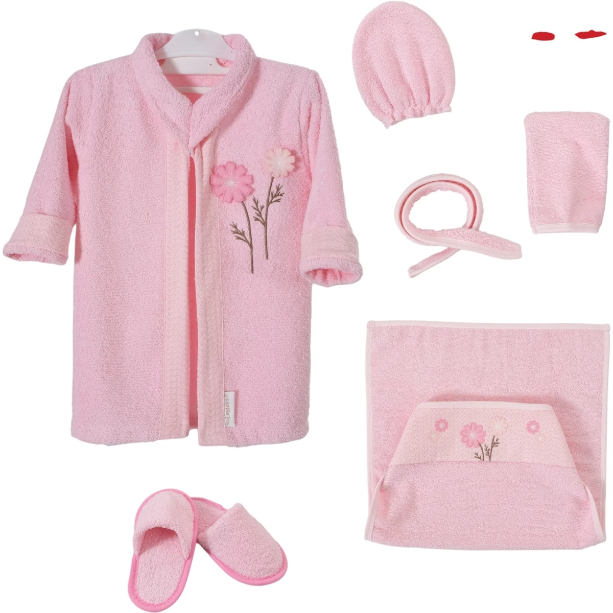 Bathrobe Set 100% Cotton Daisy Print