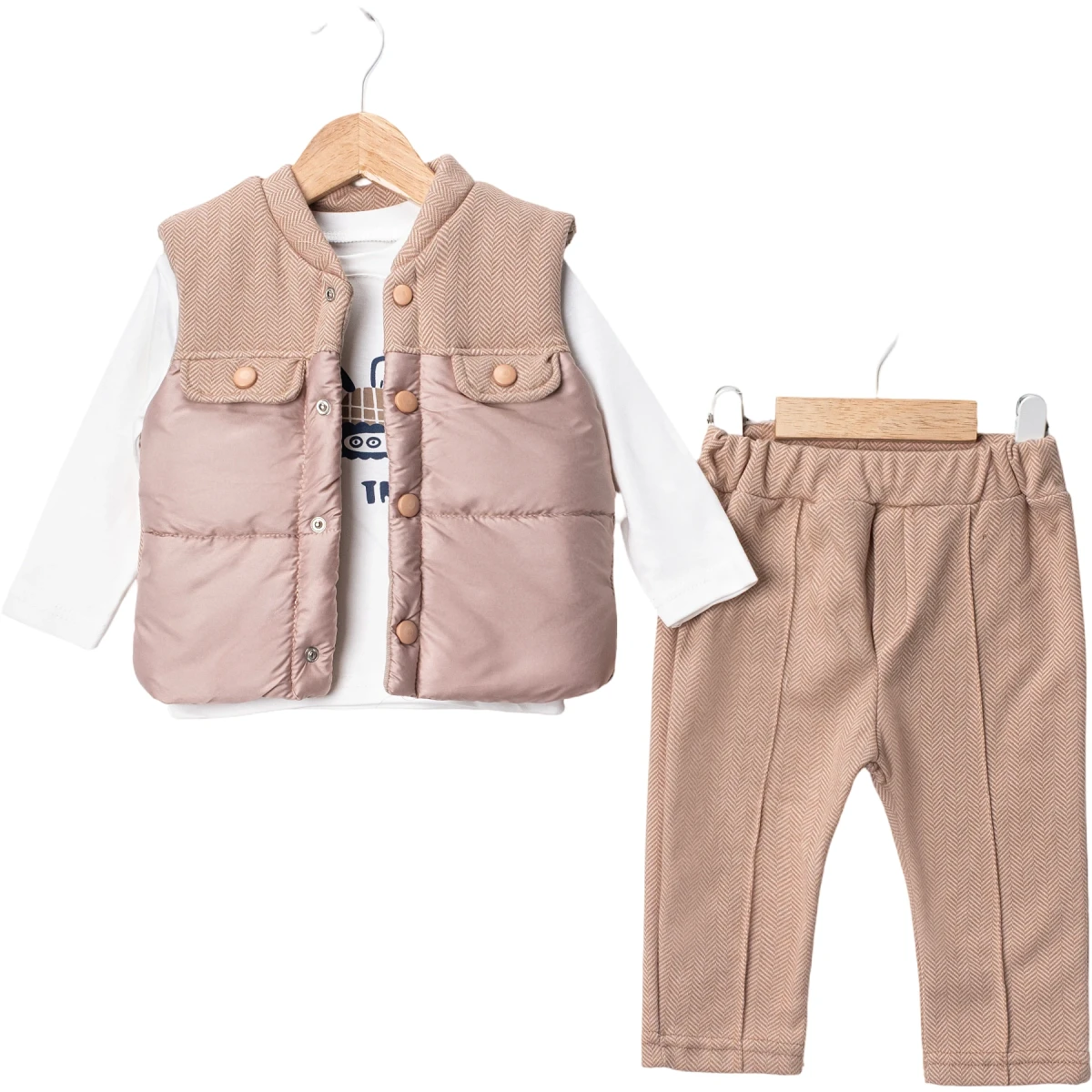 Pocketed Padded Puffer 3-Piece Set