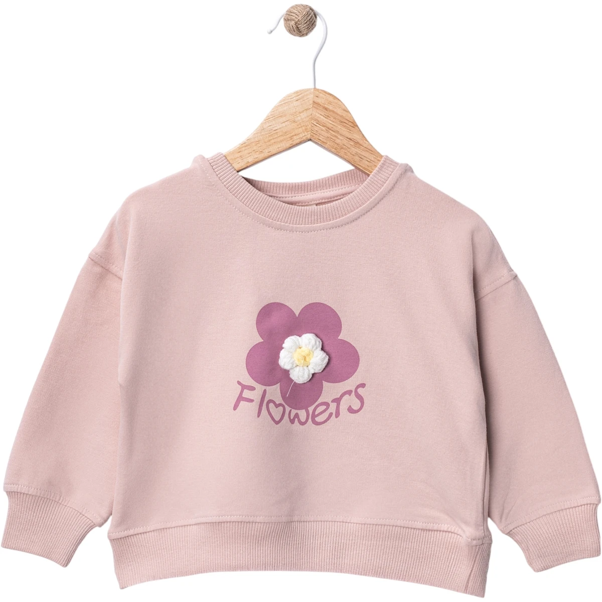 Çiçek Örgülü Flowers Sweat