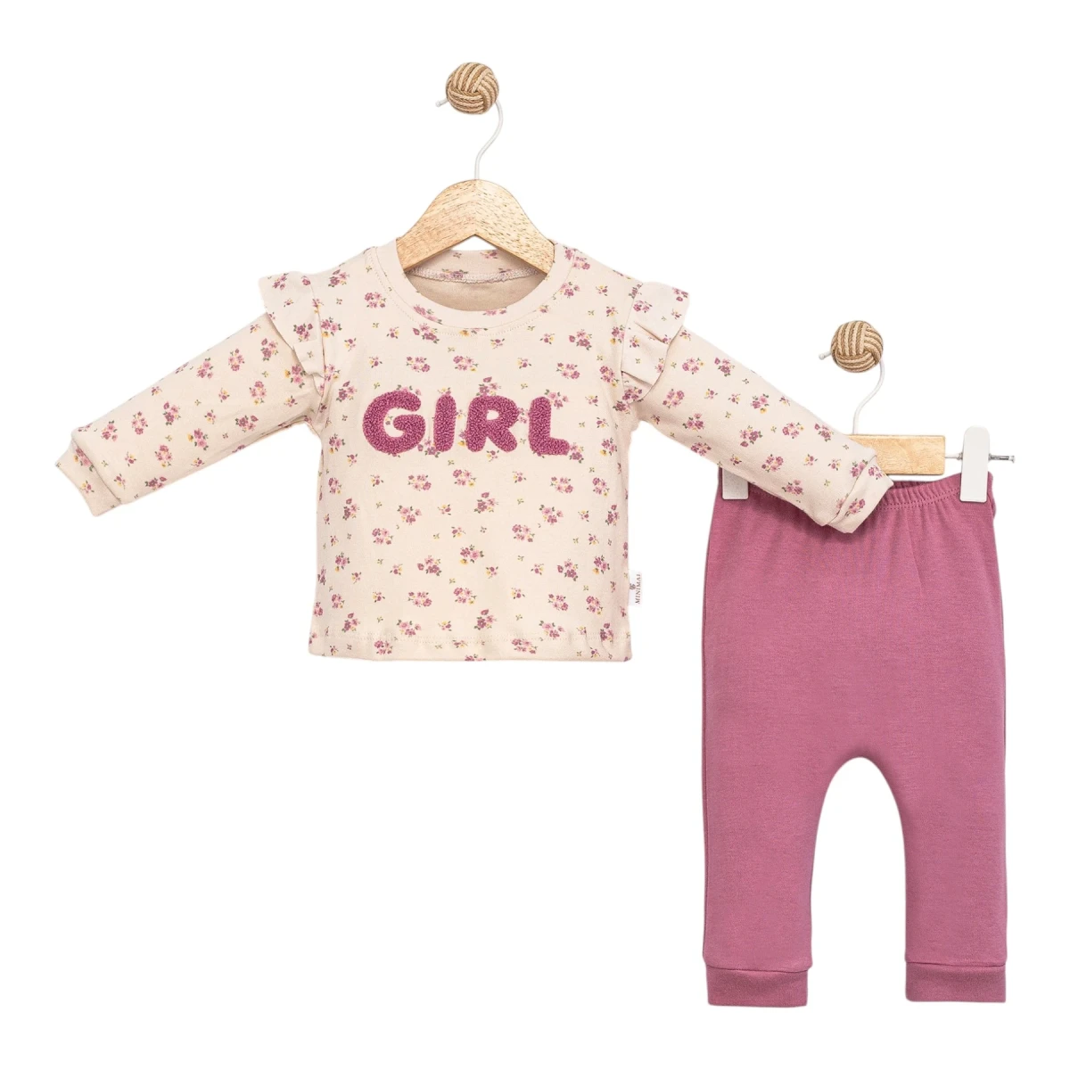 Çiçekli Girl Süzeneli 2'li Takım
