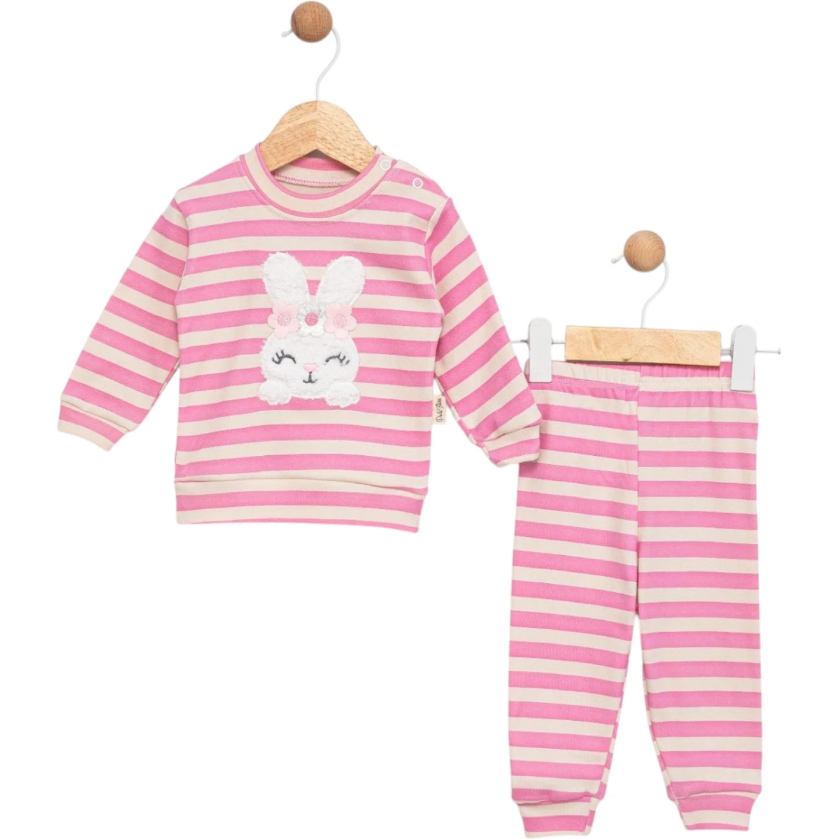 Çiçekli Tavşan Pijama Takım