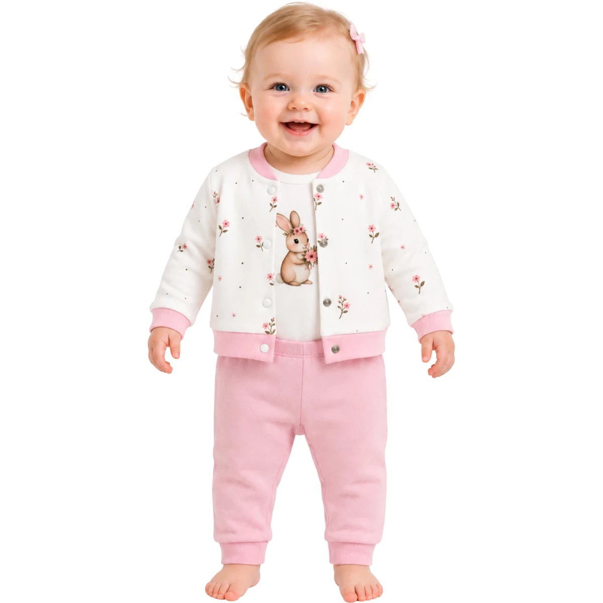 Çıtır Floral Bunny 3-Piece Dress