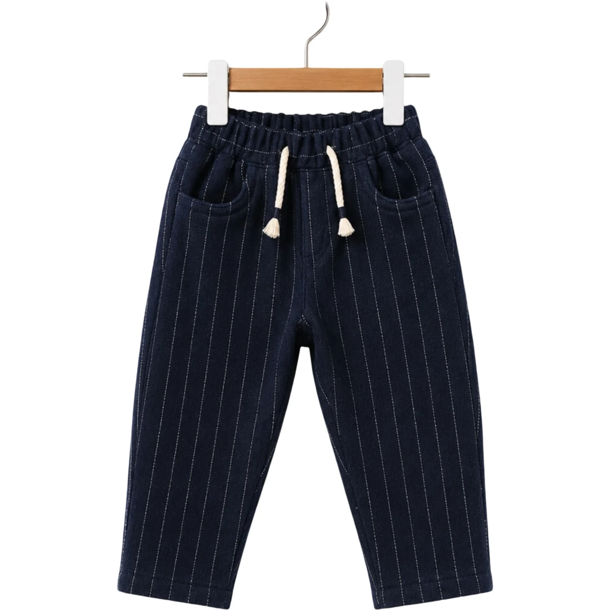 Striped Gabardine Pants