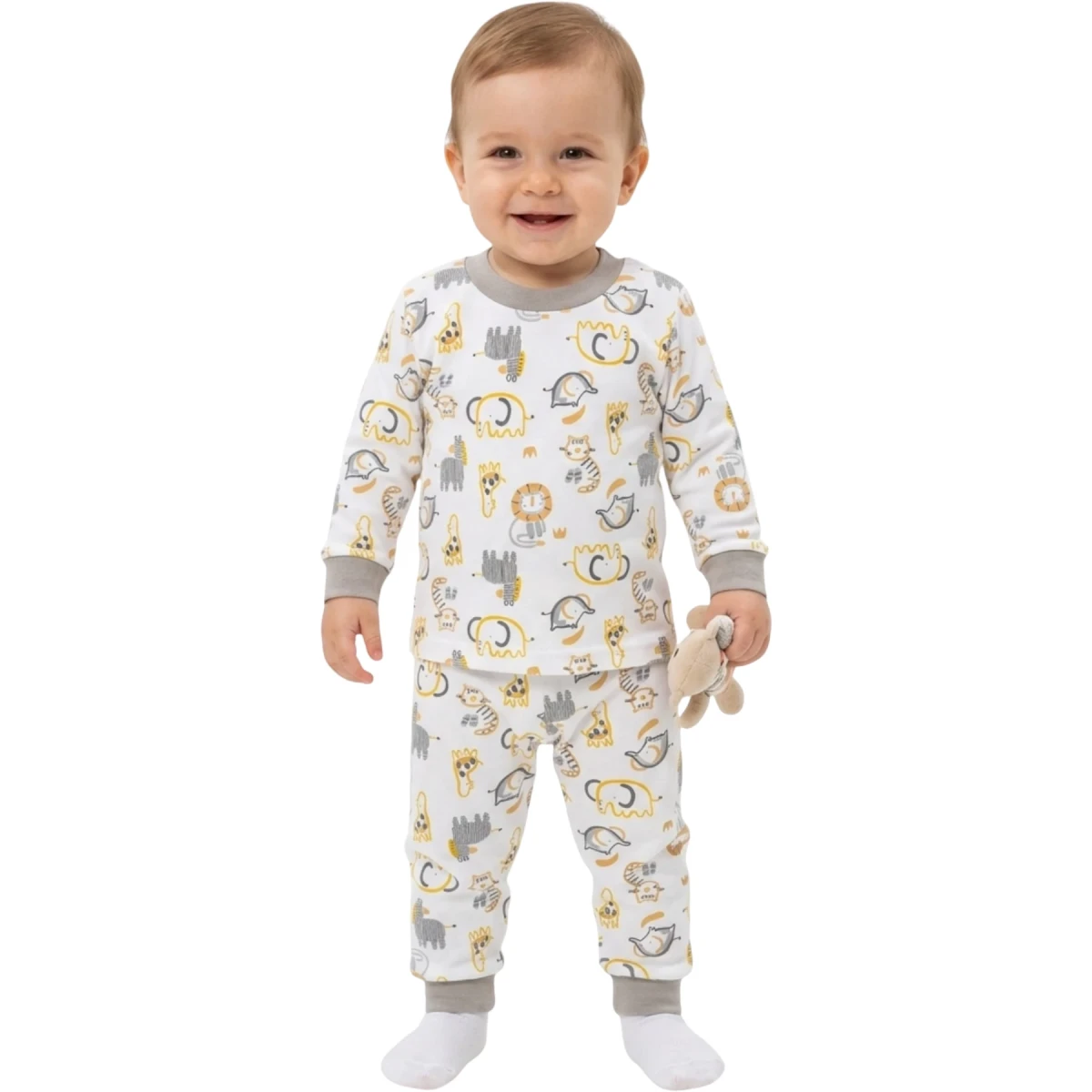 Striped Animals Pajama Set