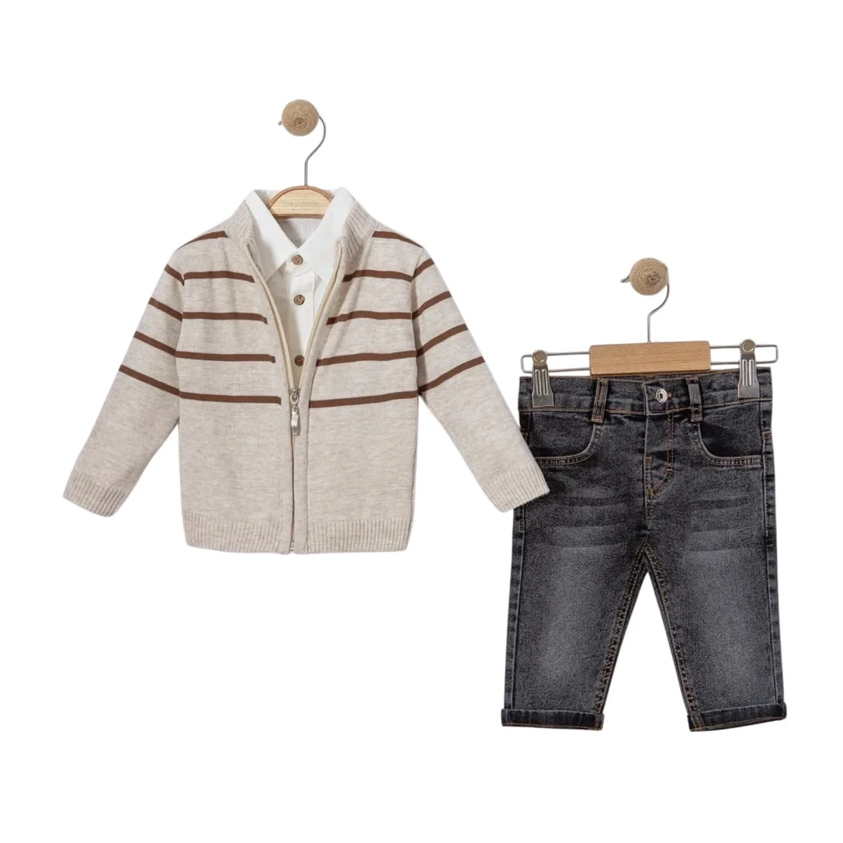 Striped Knit Set