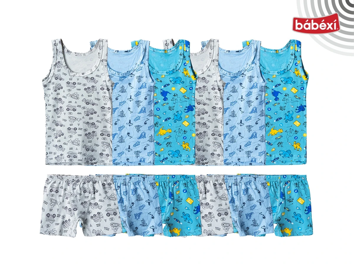 Çocuk Desenli Atlet Boxer Takım