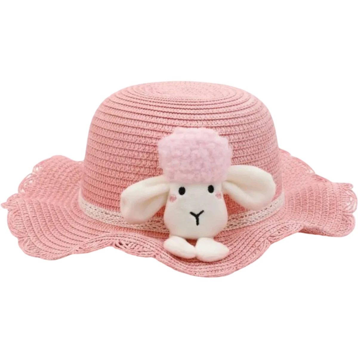 Straw Character Fedora Hat 3Y-8Y