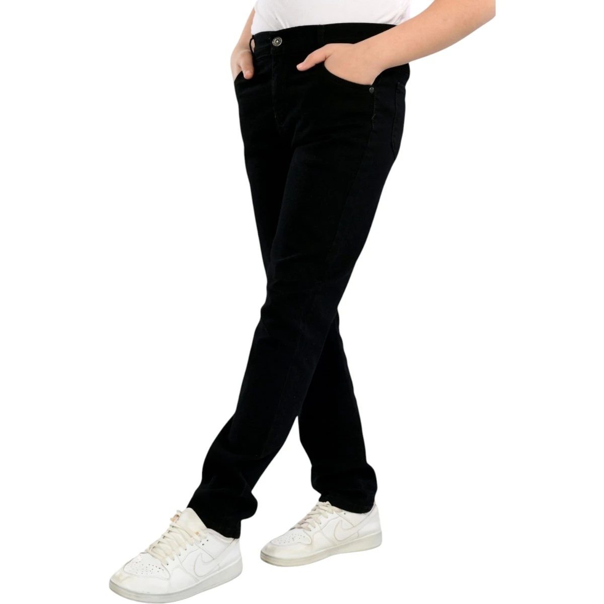 Kids denim pants black