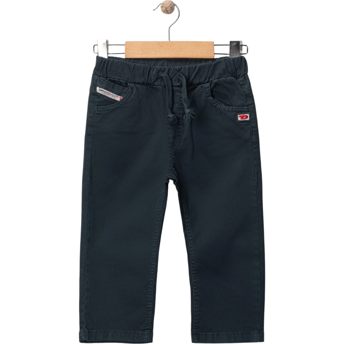 D Crest-Patterned Gabardine Pants