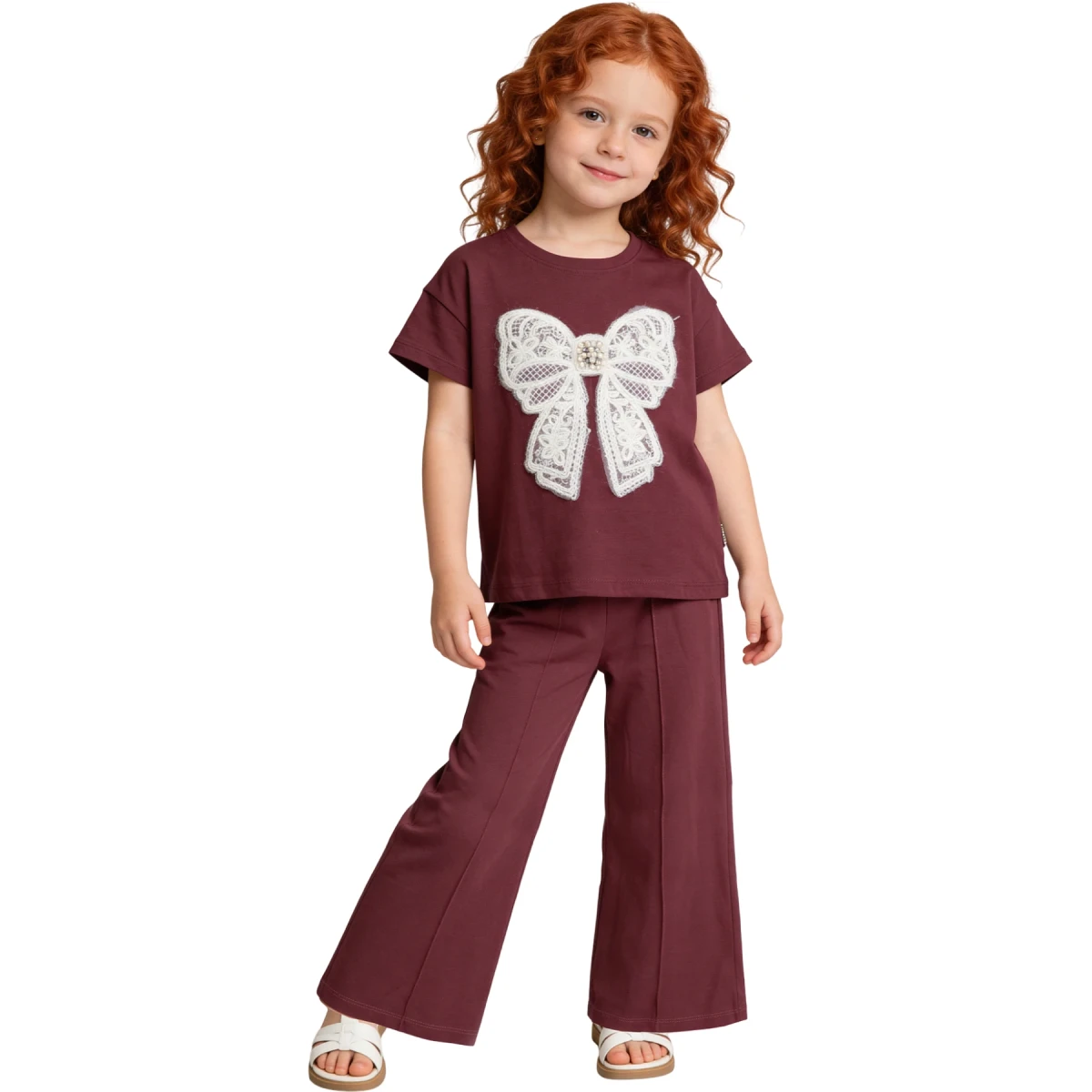Lace Embroidered Kids Set