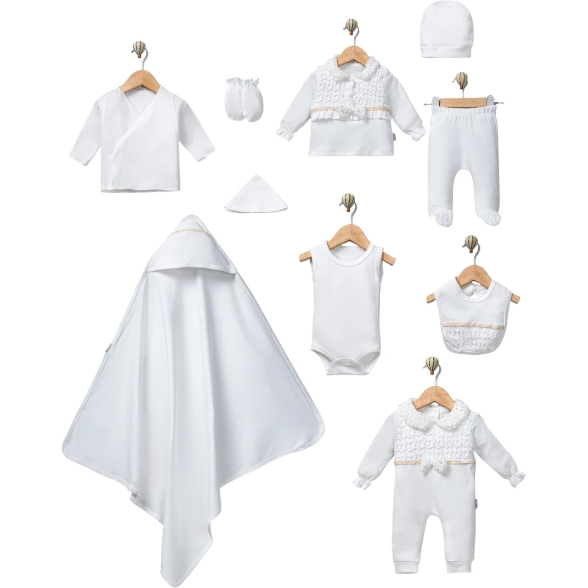 Lace Collared 10-Piece Set