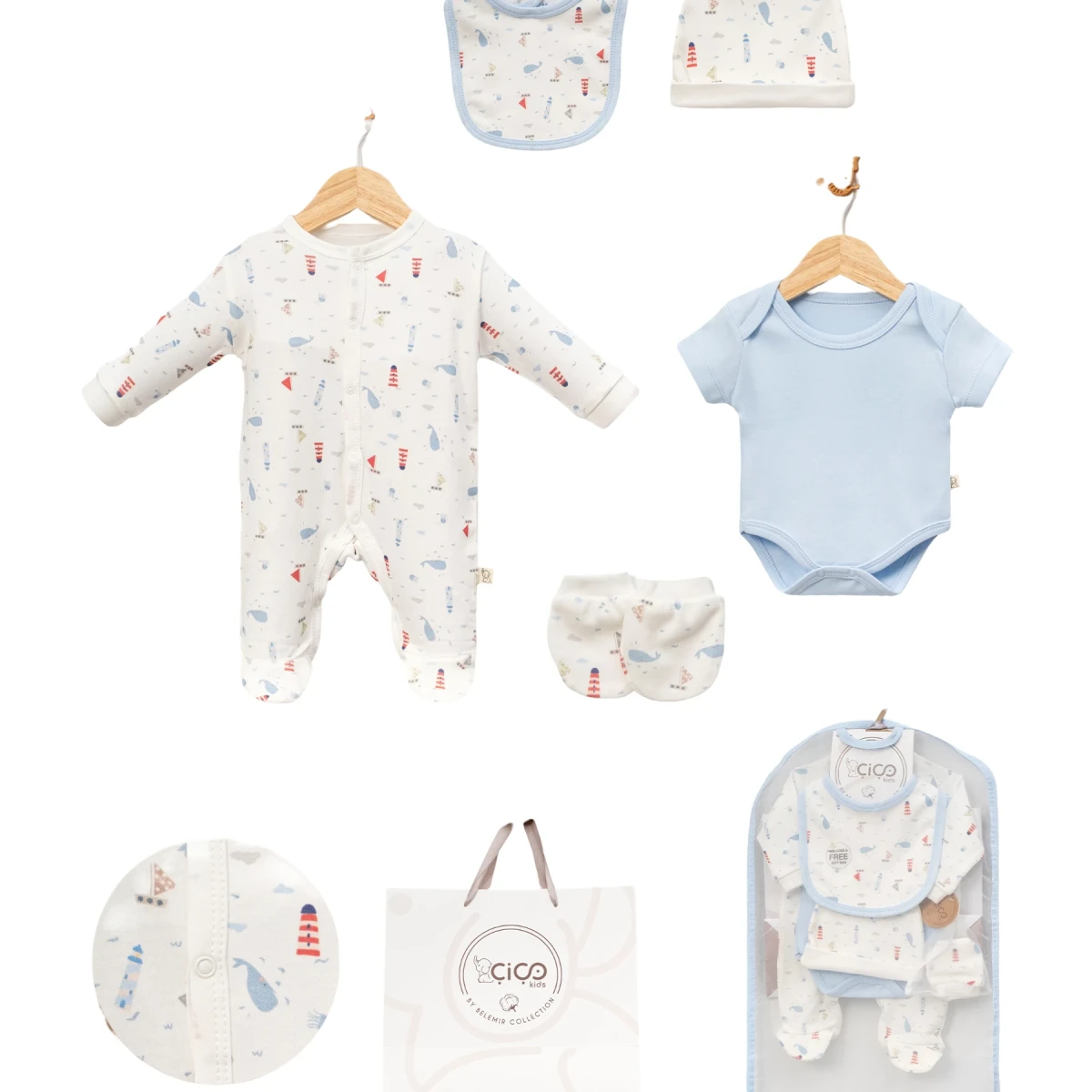 Lighthouse Print 5-Piece Gift Set
