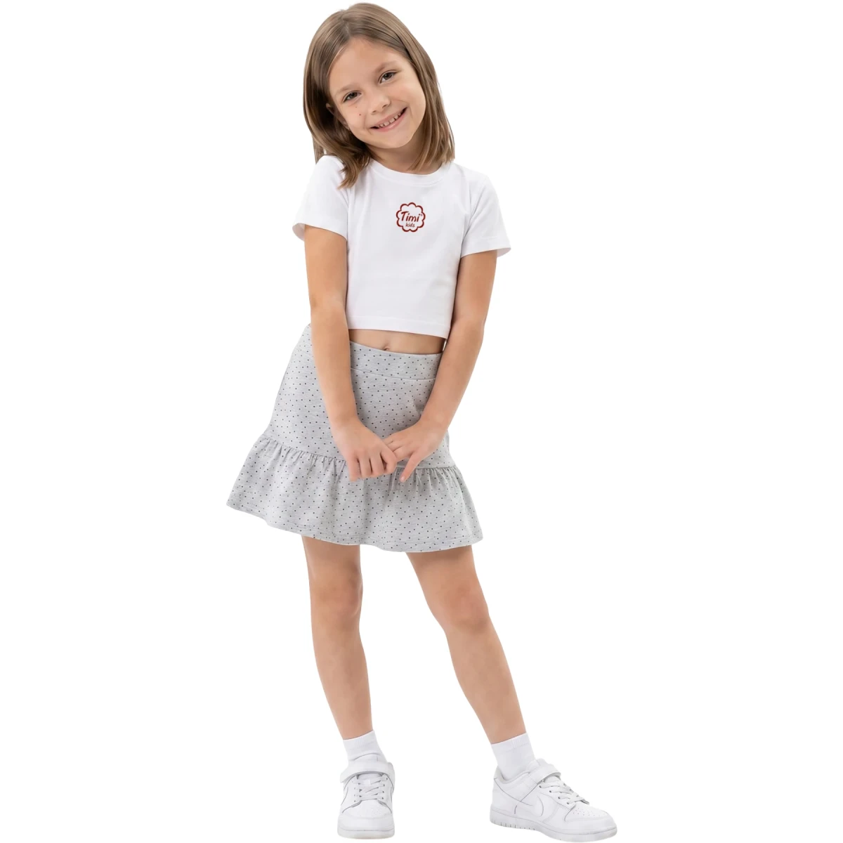 Patterned Shorts Ruffle Skirt