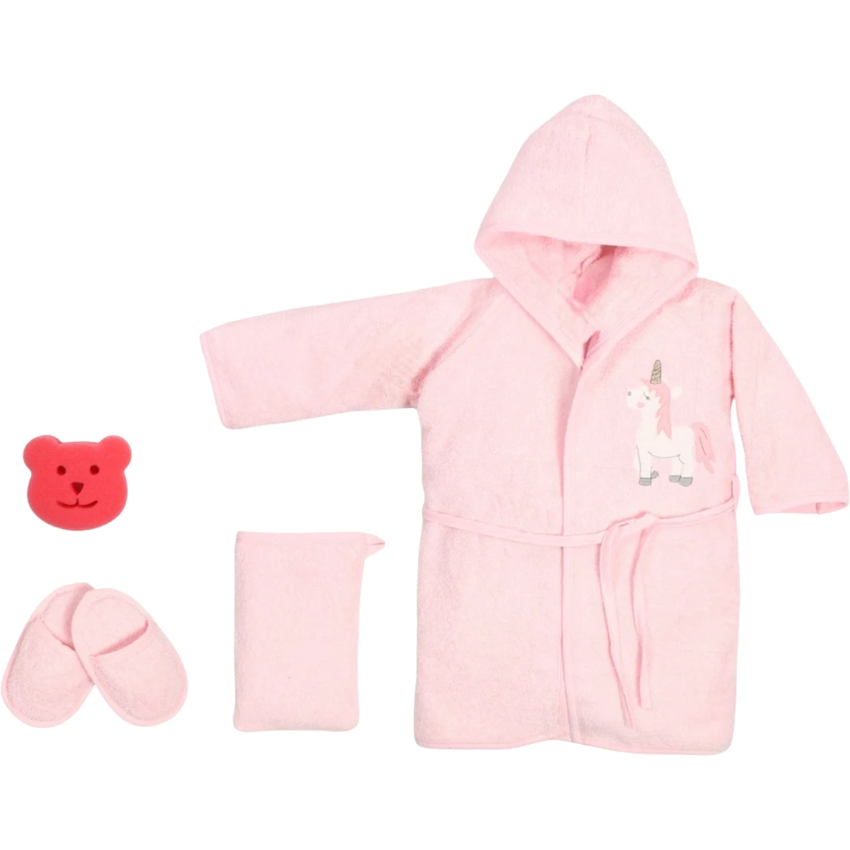Dokuma Bornoz 4'lü Set Dreamy Unicorn