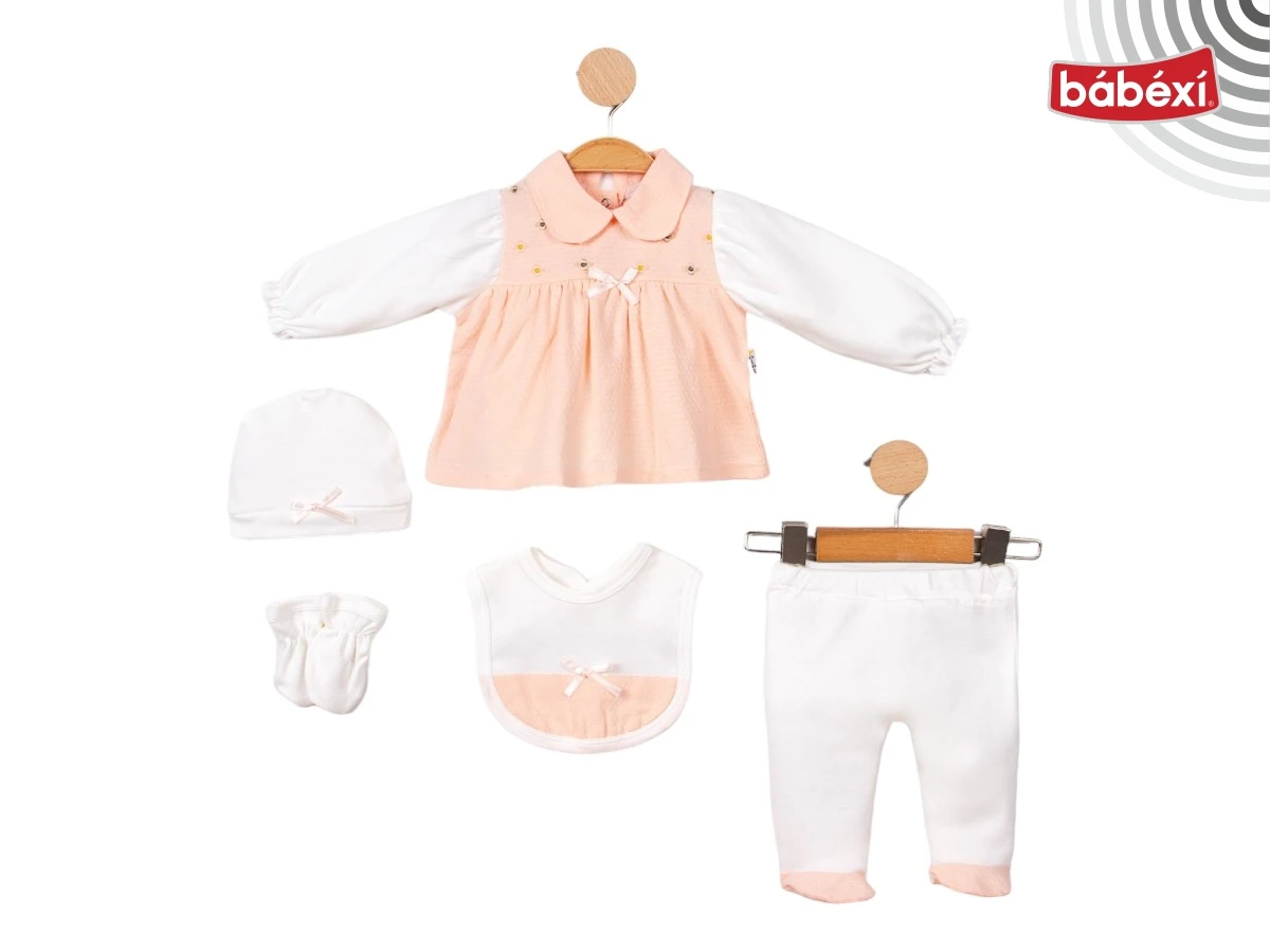 Dokuma Çiçek Nakışlı 5 Li Set