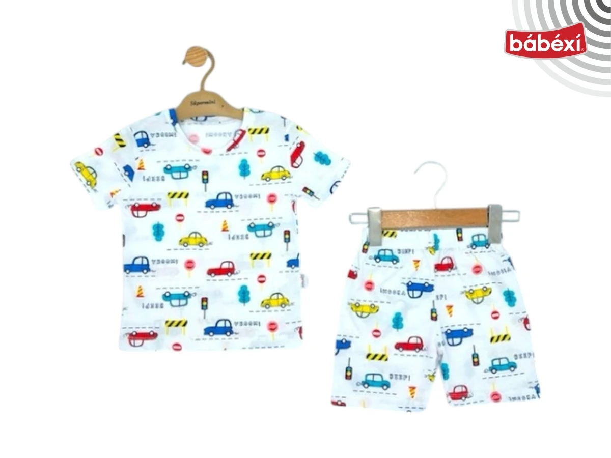 Printed Car Print Summer 2-Piece Set