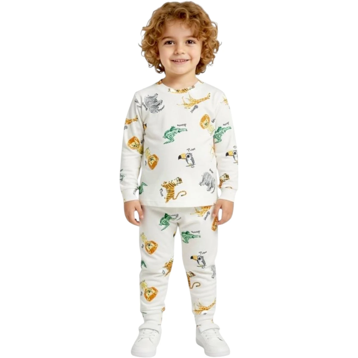 Printed Pattern Tiger Pattern 2-Piece Set