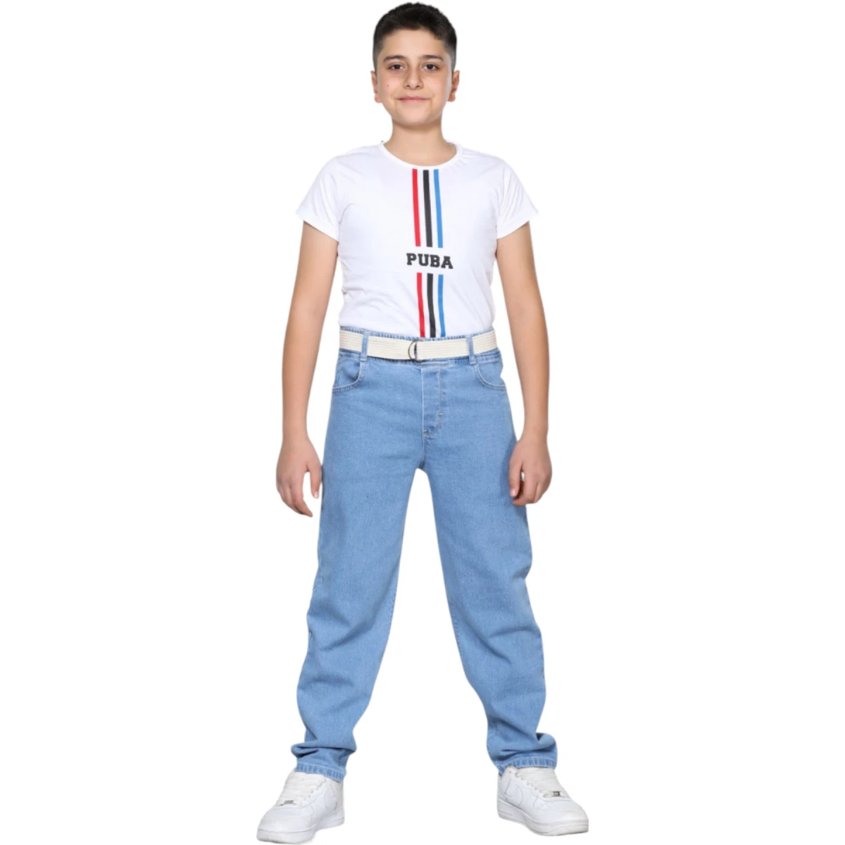Boys' boyfriend cotton blue