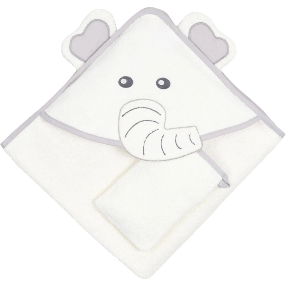 Elephant Print Baby Towel