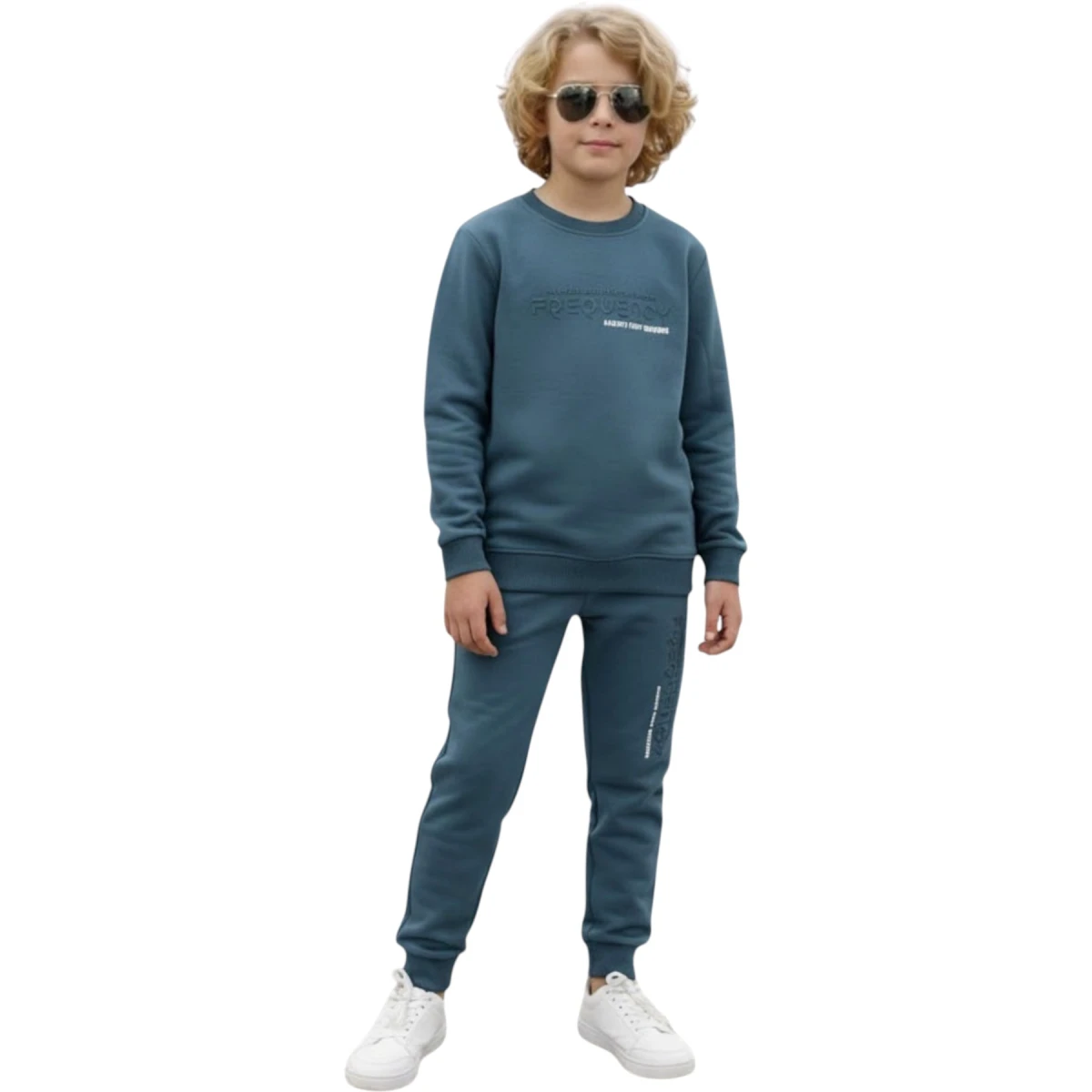 Frequency Injection-Print Printed Tracksuit Set